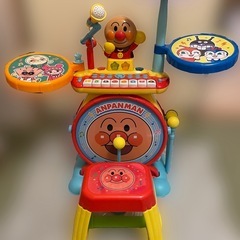 アンパンマンノリノリライブ8分音符BIG電子ドラム&キーボード　ジョイパレットの画像