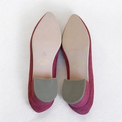 Sesto セスト スエード調 パンプス ボルドー 24cm 秋冬カラーの画像