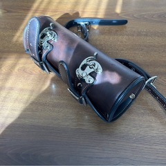 DEGNER   ブラウンレザーサドルバッグの画像