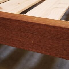 ≪yt2119ジ≫ MasterWal/マスターウォール ダブルサイズベッドフレーム LUNA/ルナ 幅143cm 開き止め金具無し 現状品 ブランド家具/中古家具/仙台港インター降りてすぐ/リユースストレージ仙台 071219-07の画像