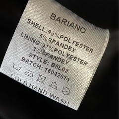 BARIANO ビーズ装飾 ブラックジャケット　バリアーノの画像