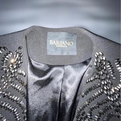 BARIANO ビーズ装飾 ブラックジャケット　バリアーノの画像