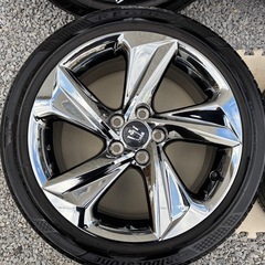 極上美品 トヨタ クラウン 220型 RS 純正　18X8.0J+45　5/114.3 スパッタリング 225/45R18 BS REGNO　GR001　4本セットの画像