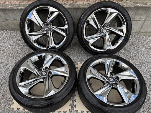 極上美品 トヨタ クラウン 220型 RS 純正　18X8.0J+45　5/114.3 スパッタリング 225/45R18 BS REGNO　GR001　4本セット