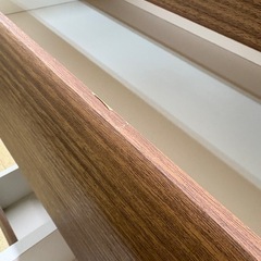 《リユースマン倉敷》6段チェスト  木目ブラウン タンス 衣類収納の画像