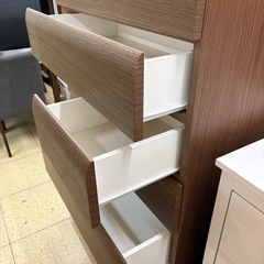 《リユースマン倉敷》6段チェスト  木目ブラウン タンス 衣類収納の画像