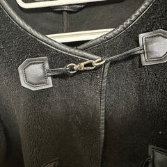 黒 フリースジャケット 長袖の画像