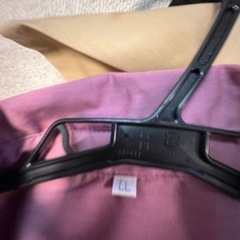 シャツワンピース　ピンク　ポケット付きの画像