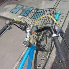 【中古】サイクルベースあさひ　PRECISION　クロスバイク　ブルー　24段変速　700型の画像