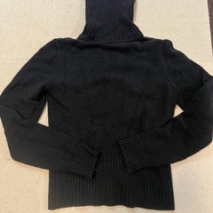 【Bebe】黒ロゴジャケット　伸縮ニットの画像