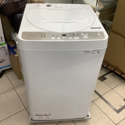 SHARP シャープ ストア 洗濯機 ES-GE5EJ-W 2021年製 5.5㎏