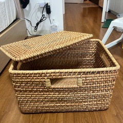 【無料】ニトリ 収納バスケット 2個セットの画像