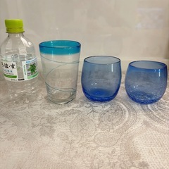 【超 美品！】 青 コップ ３個セット  の画像
