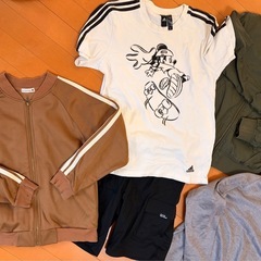 （150-③）子供服、150サイズ、男の子、10点まとめ売り、adidas含む、アウターも大活躍、の画像