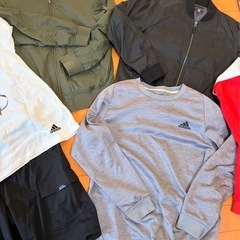 （150-③）子供服、150サイズ、男の子、10点まとめ売り、adidas含む、アウターも大活躍、の画像