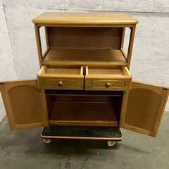 【カリモク】 karimoku 刈谷木工 キャビネット 電話台 FAX台 カリモク家具 木製家具 ブランド家具 国産家具 A1030の画像