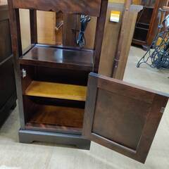 【愛品倶楽部柏店】北海道民芸家具 HOKUMIN TEL台 カバ材使用の画像