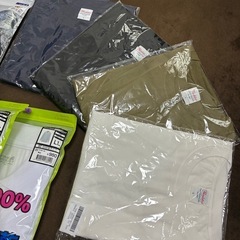 新品 作業着 カッパ 長袖 Tシャツ 全部まとめての画像