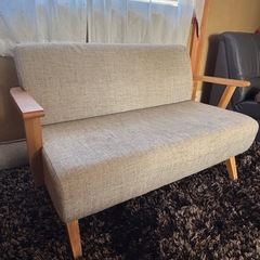 ソファー二人がけの画像