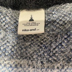 niko and... ジオメトリックセーター Fサイズの画像
