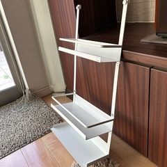 山崎産業　レンジフード調味料ラック タワー 3段の画像