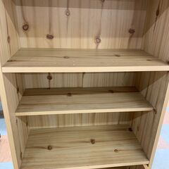 ＼家具＊家電のお店／【ｼﾞｬﾝｸﾞﾙｼﾞｬﾝｸﾞﾙ石川金沢店】 食器棚 木目調 W(幅)61.5×D(奥行き)30×H(高さ)118.5cmの画像