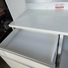 高木木工所　キッチンボード(ファリーナ)食器棚100サイズ/ホワイトの画像