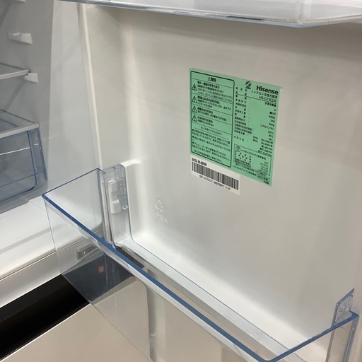【家電1年保証付き】Hisense 2ドア冷蔵庫のご紹介です！