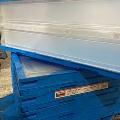 TRUSCO 薄型折りたたみコンテナ　40L 5箱セットの画像