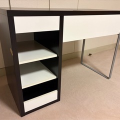 【無料でお譲りします】片袖デスク IKEA MICKEの画像