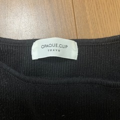 ブラック　ニット　Mサイズ　オーペクドットクリップの画像