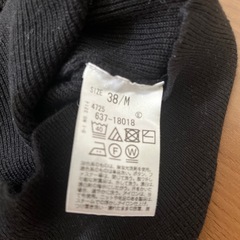 ブラック　ニット　Mサイズ　オーペクドットクリップの画像