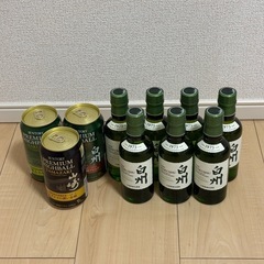 🉐白州ミニボトル、白州缶の画像