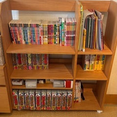 【美品】LOWYAユニットデスク 学習机&本棚   組立説明書ありの画像