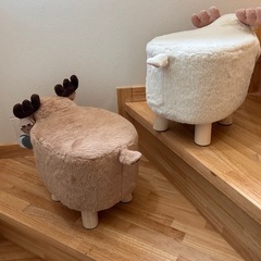 2個セットキッズ　スツールの画像