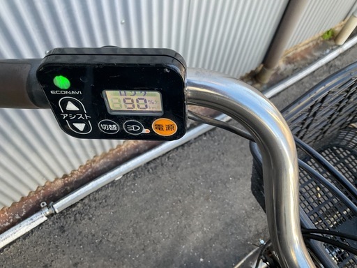 758  パナソニック最新機種電動アシスト自転車viviDX26インチパープル系ボディー