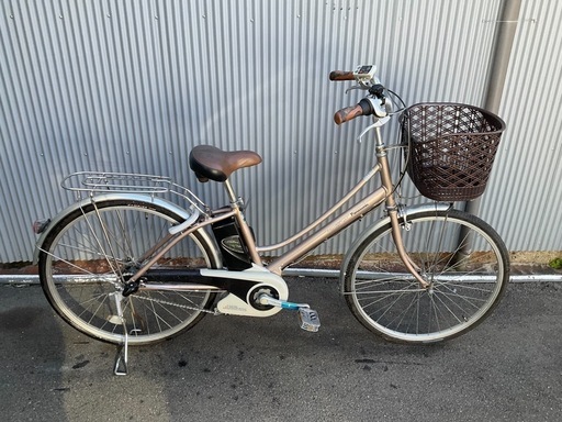 759  パナソニック新機種電動アシスト自転車vivi26インチシルバー系アルミボディー
