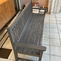 ウッドロング椅子の画像