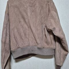 難あり　紳士　メンズ　スウェードジャンパーの画像