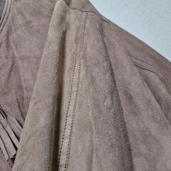 難あり　紳士　メンズ　スウェードジャンパーの画像