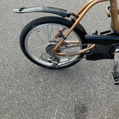 764  パナソニック新機種電動アシスト自転車OFF TIME前18インチ後20インチの画像