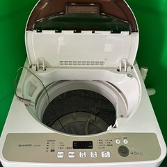 SHARP 洗濯機 ES-GE45R-Cの画像