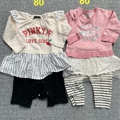 女の子　服　70㎝　80㎝　ロンパースの画像