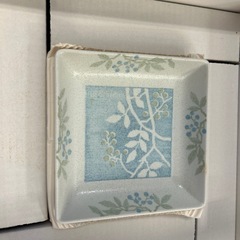 前畑陶器　竹久夢二　角盛皿と取皿5枚セット 大正葡萄の画像