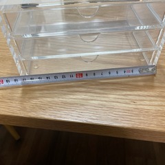 無印良品　クリア引き出し　小物入れの画像