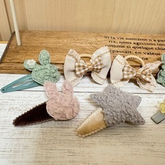 ヘアピン＆ヘアゴムセット ハンドメイド❁¨̮の画像