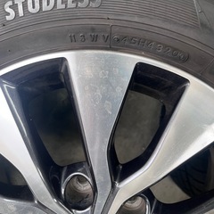 アルミホイール　タイヤの画像