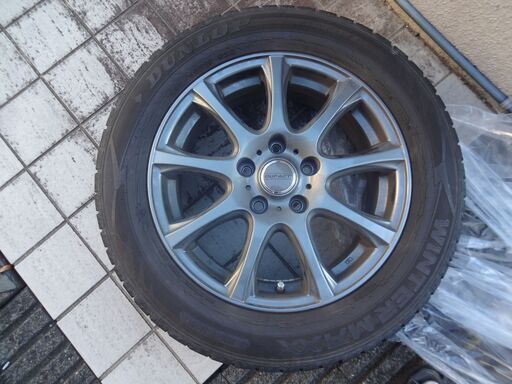 スタッドレスタイヤ DUNLOP WINTERMAX　206/60R16  ホイールセット4本　