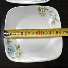花柄四角皿6枚セット(小さい皿)の画像