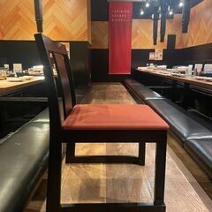 【18脚まとめて優先】業務用 高座椅子／座椅子 プロシード 錦イスA 背板塗装タイプ 中古の画像